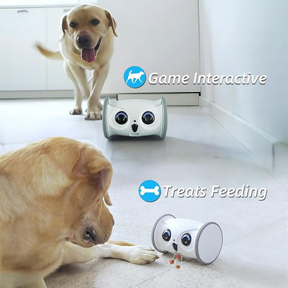 SKYMEE Owl Robot: 1080P Full HD Pet Camera with Treat Dispenser, Interactive Toy for Dogs and Cats, Full House Mobile Monitoring via App,2 Way Talk,No Monthly Fee