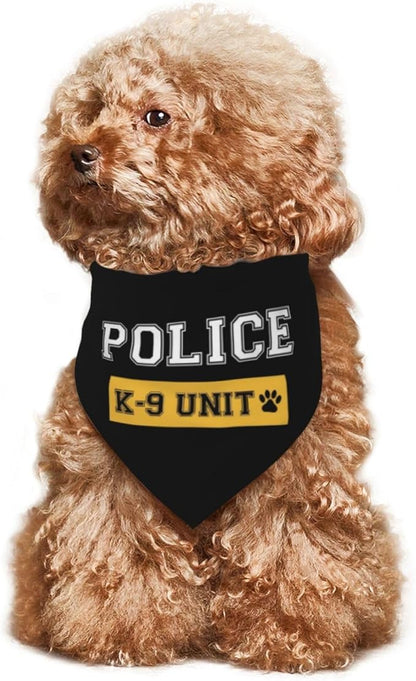 Costume Accessory Set Pet Dog Bandana,Costume Accessory Set Pet,for Halloween Christmas Cosplay Role Play Party (K-9 Unit Police)