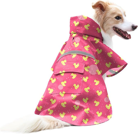 NACOCO Large Dog Raincoat Adjustable
