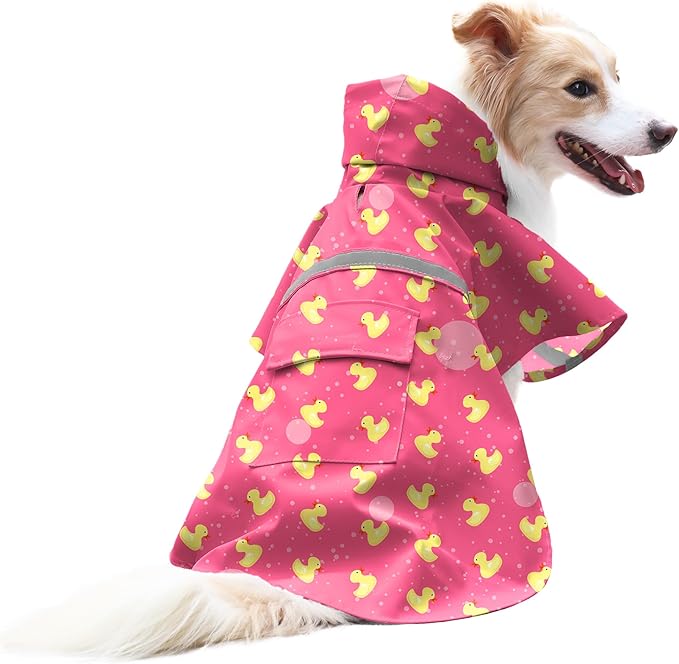 NACOCO Large Dog Raincoat Adjustable