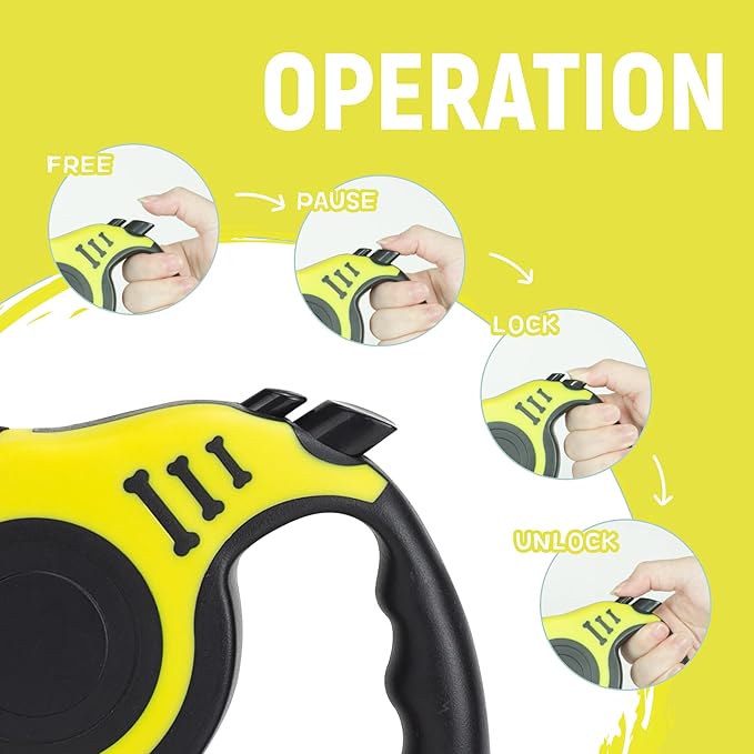 Retractable Dog Leash Automatic Telescopic Tractor Dog Tape 10/16 FT