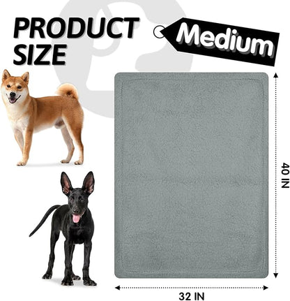 furrybaby Dog Blanket Soft Dog Blankets for Large Dogs Puppy Essentials Washable Sherpa Fleece Cat Blanket 32x40 Inches for Bed Furniture Couch Sofa (Medium