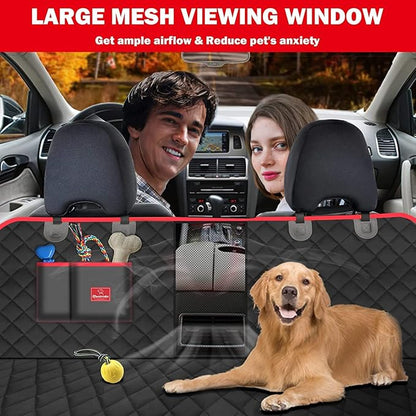 TantivyBo Dog Car Seat Cover for Back Seat 100% Waterproof (60''W x 64''L)