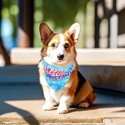 10pcs Christmas Dog Bandanas for Xs Small Breed Dog Kerchief Triangle Bibs Scarves Snowman Santa Claus Elk Christmas Tree Pattern Girl Boy Grooming Costume