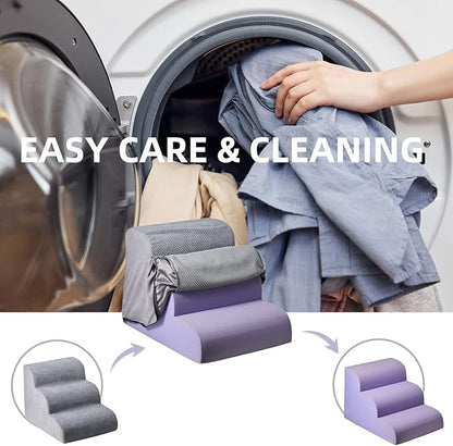 Chic Threads Dog Stairs for Small Dogs 3-Step Dog