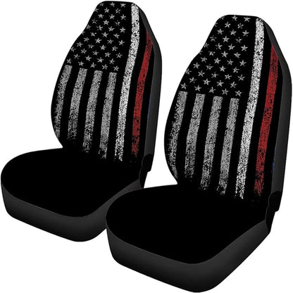 American Flag Universal Car Seat Covers Full Set 4pcs Car