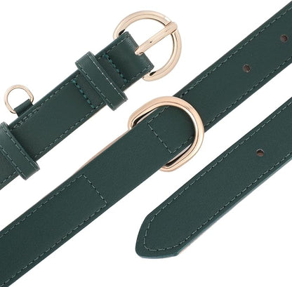 WHIPPY Soft Padded Leather Dog Collar for Small Medium Large Dogs Heavy Duty Dog Collar with Adjustable Rust-Proof Metal Hardware