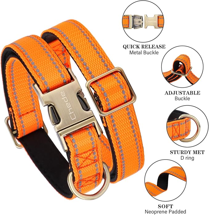 CHEDE Reflective Dog Collar