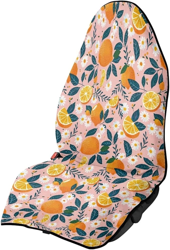 Orange Waterproof Towel Car Seat Cover Anti-Slip Bucket Seat Protector Washable Car Accessories Decro Universal Seat Cover for Car