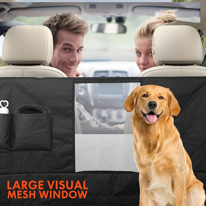 Dog Car Back Seat Cover for Trucks 60" W 94" L