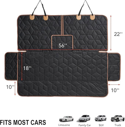 Dog Car Seat Cover for Back Seat Pets Cover Protector Waterproof Bench Car Backseat Covers Dog Seat Covers for Cars