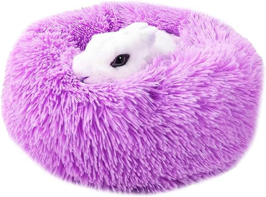 Chinchilla Bed Purple for Cage Fluffy Round Beds 11.8 inch