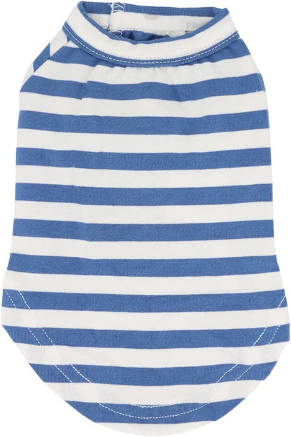 LOPHIPETS 100% Breathable Cotton Striped Dog Tee Shirt