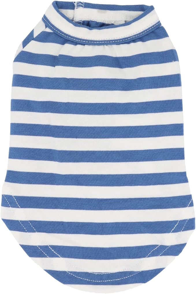 LOPHIPETS 100% Breathable Cotton Striped Dog Tee Shirt