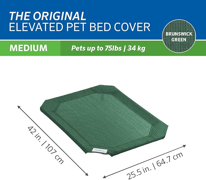 Original Pet Bed Replacement Cover - Brunswick Green - Medium (35" x 25.5")