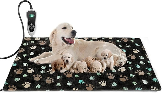 Extra Large Dog Heating Pad 47x30 in Waterproof Pet Heating Pad Smart Thermostat Switch