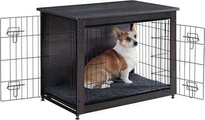 DWANTON Dog Crate Furniture with Cushion 32.5" L,