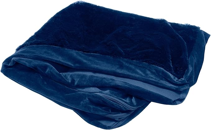Furhaven Replacement Dog Bed Cover Plush & Velvet L Shaped Chaise