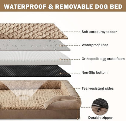 INVENHO Orthopedic Dog Beds Large Sized Dog