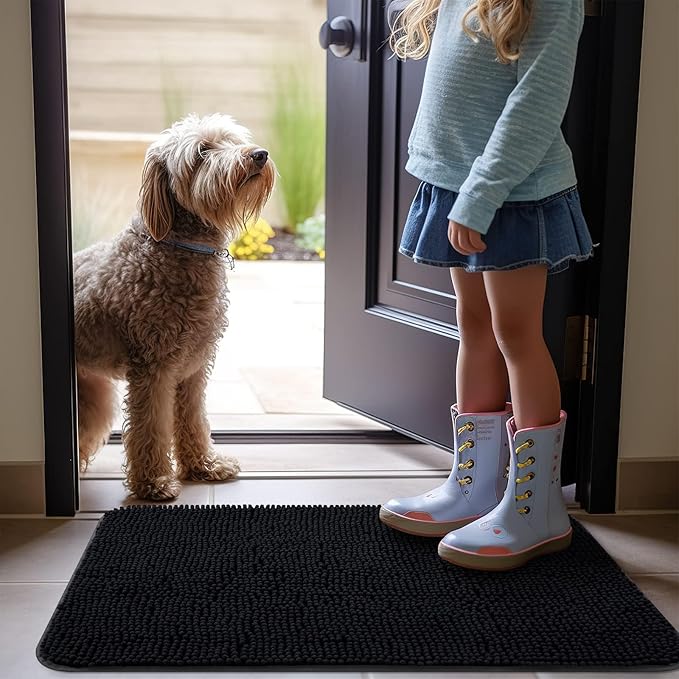 OLANLY Dog Door Mat for Muddy Paws 40x32