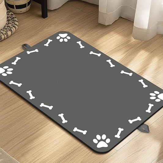 Pet Feeding Mat-Absorbent Dog Food Mat for Water Spill 12"*19"