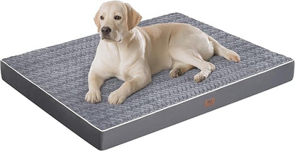 Dog Crate Bed Waterproof Dog Beds with Removable Washable Cover