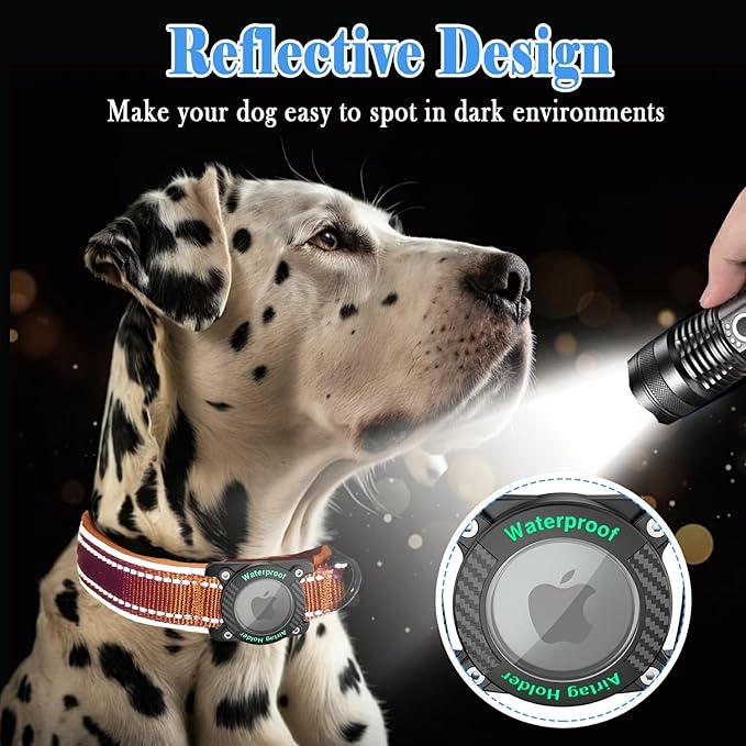AirTag Dog Collar 100% Waterproof