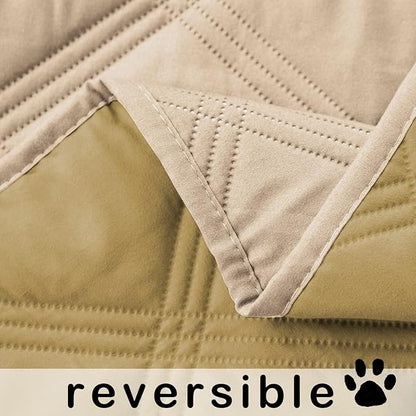 SUNNYTEX Waterproof & Reversible Dog Bed Cover Sofa, Couch Cover Furniture Protector for Pets（52 * 82"