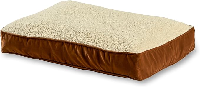 Buster Deluxe Reversible Pillow Style Sherpa Dog Bed (48 x 36 in.)
