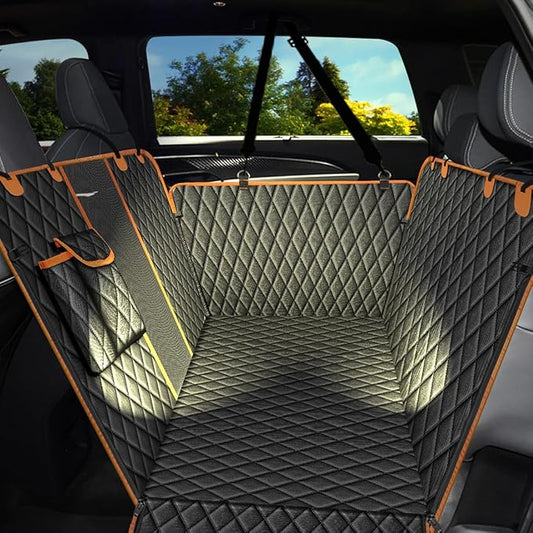 Waterproof Dog Car Seat Cover for Back Seat: Suitable for Small and Large Dogs