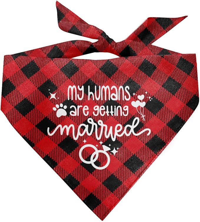 My Humans are Getting Married Dog Bandana (C51)