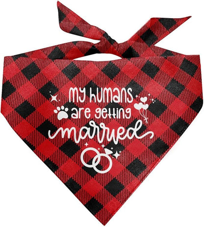 My Humans are Getting Married Dog Bandana (C51)
