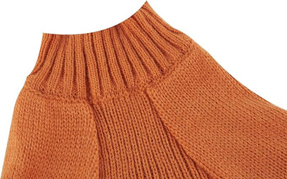 Orange Black Plaid Fashion Pet Halloween Costume Clothes Pumpkin Dog Sweater for Dogs