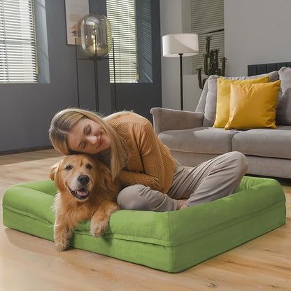 Orthopedic Washable Large Dog Bed: XLarge Dog Bed Bolster Waterproof