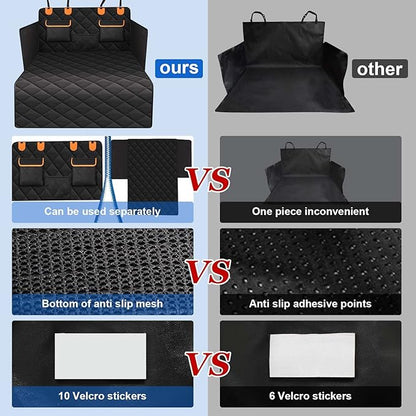 4-in-1 SUV Cargo Liner for Dogs Vans（54" W 88" L）