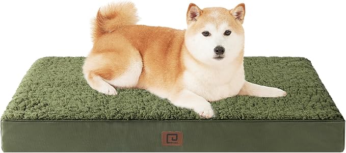 EHEYCIGA Orthopedic Dog Beds for Large Dogs with Removable Washable Cover 36x27