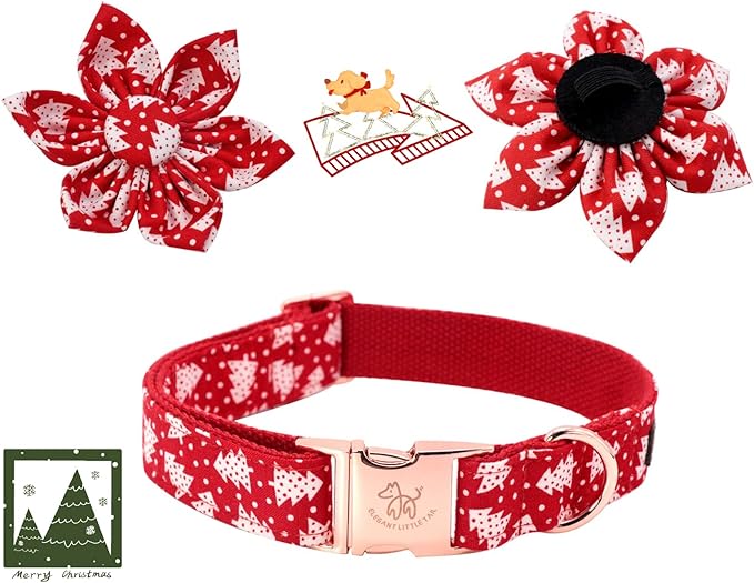 Elegant little tail Christmas Dog Collar