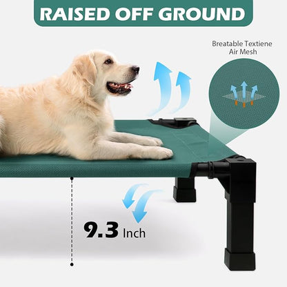 Heeyoo Elevated Dog Bed with Canopy