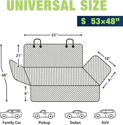 NESTROAD Bench Car Seat Cover for Dogs