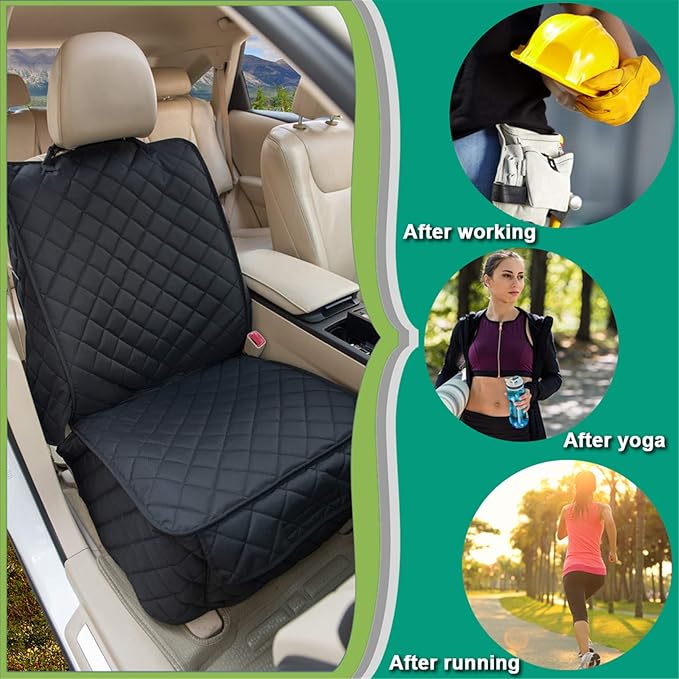 Waterproof Front Seat Cover Dog Car Seat Covers Nonslip and Full Protection with Side Flaps Fits Most Cars