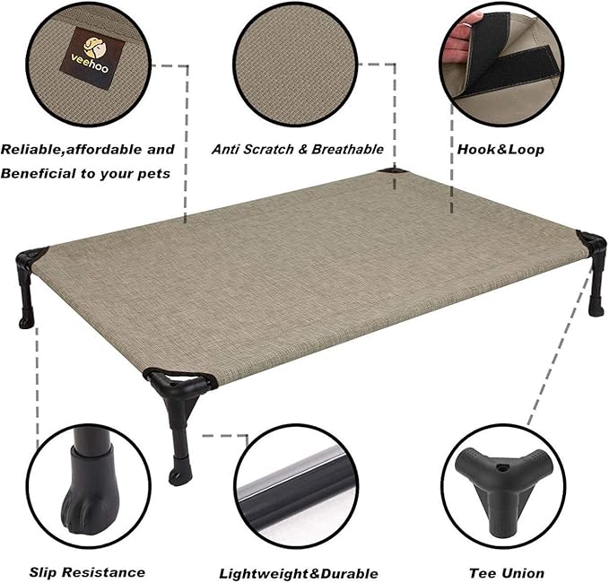 Veehoo Cooling Elevated Dog Bed CWC1803-L