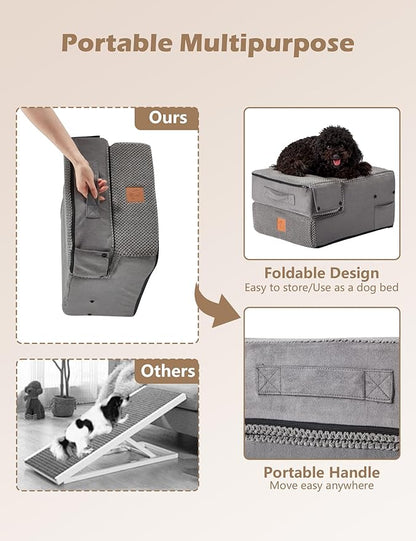 Dog Stairs for Small Dogs 3 Step 14"H for