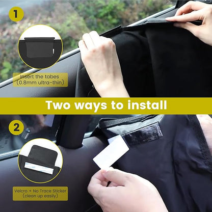 PETTOM Pet Car Door Protector Dog Car Door 28 X 22inch Waterproof 2 Machine