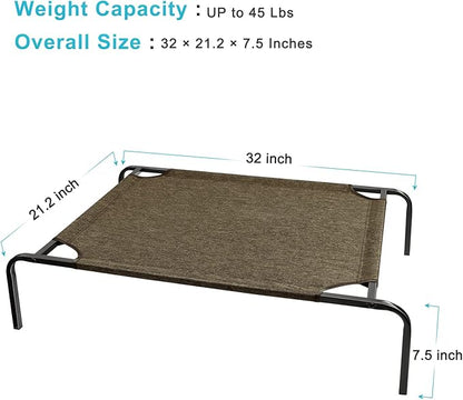 Outdoor Dog Bed for Medium Dogs Elevated Dog