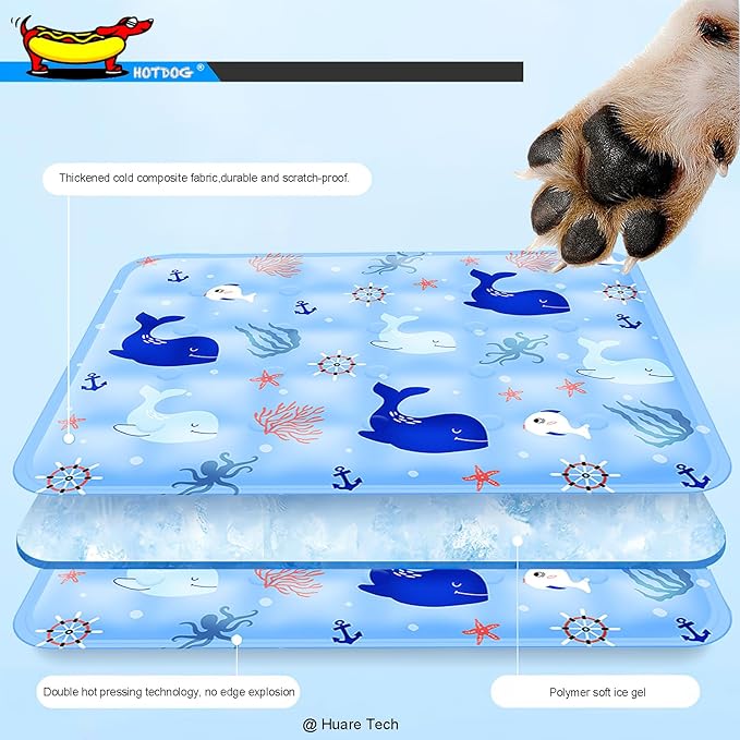 HOTDOG Cooling Mat for Pets Cats(20-60Lb) -