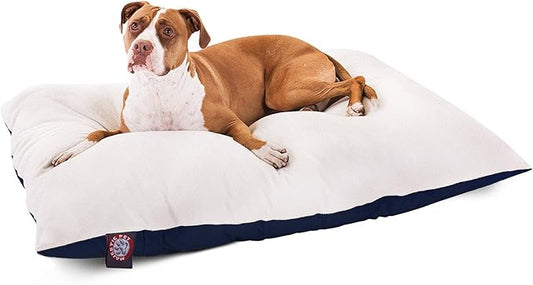 36x48 Blue Rectangle Pet Dog Bed By Majestic Pet Products Large