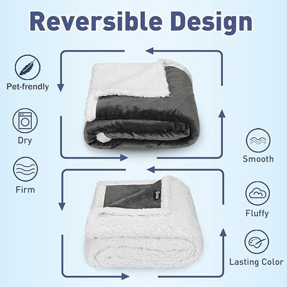 Kritter Planet Grey Large Dog Blanket 50x60 inches