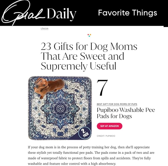 Washable Pee Pads for Dogs 100% Waterproof,