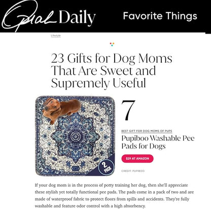 Washable Pee Pads for Dogs 100% Waterproof,