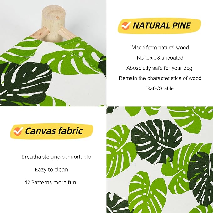 Patas Lague Cat and Dog Hammock Bed Small Dog Bed (2 Covers)